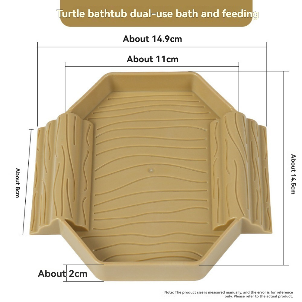Gelber Rand Schildkröten-Badeb – Water Dish Reptile Bewertung und Preis